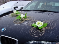 Прокат оригинальных украшений на свадебные автомобили