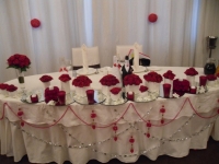 Цветы для свадебного зала