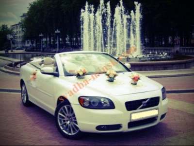  Белый кабриолет Volvo C70 Coupe Cabrio II. Прокат кабриолета Минск. 
